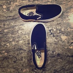 Kids Vans Black slip-ons